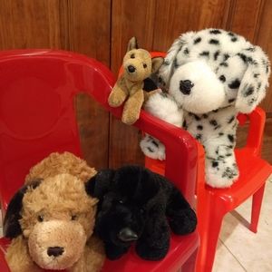Bundle of Dogs Stuff Animals (4)